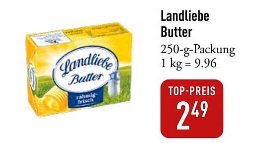 Landliebe Butter 250-g-Packung
