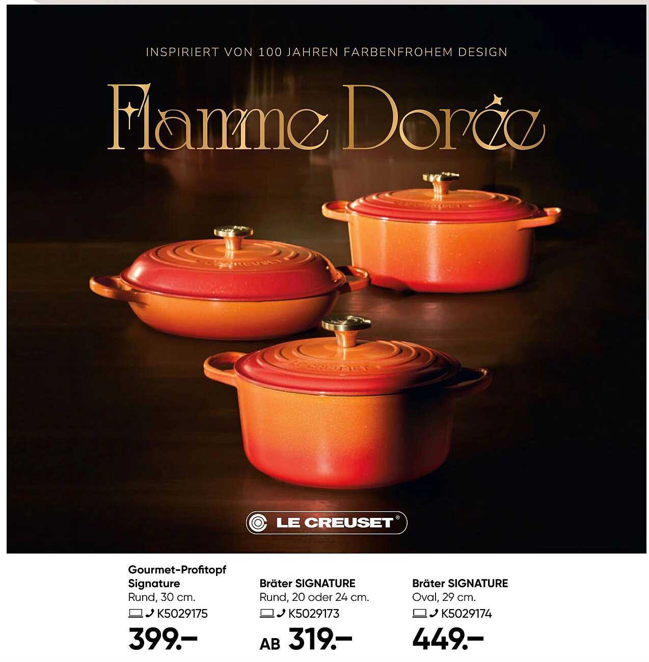 Le Creuset Gourmet-Profitopf Signature und Bräter SIGNATURE