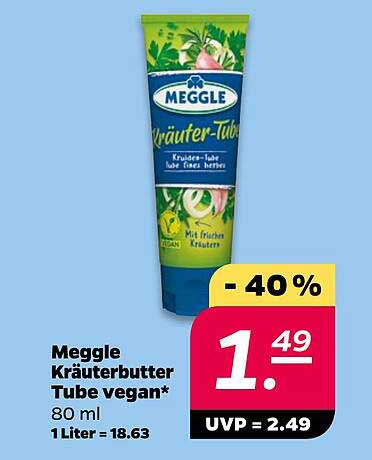 Meggle Kräuterbutter Tube vegan 80 ml
