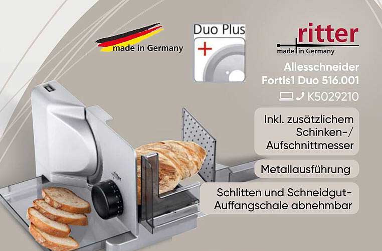 ritter Allesschneider Fortis1 Duo 516.001