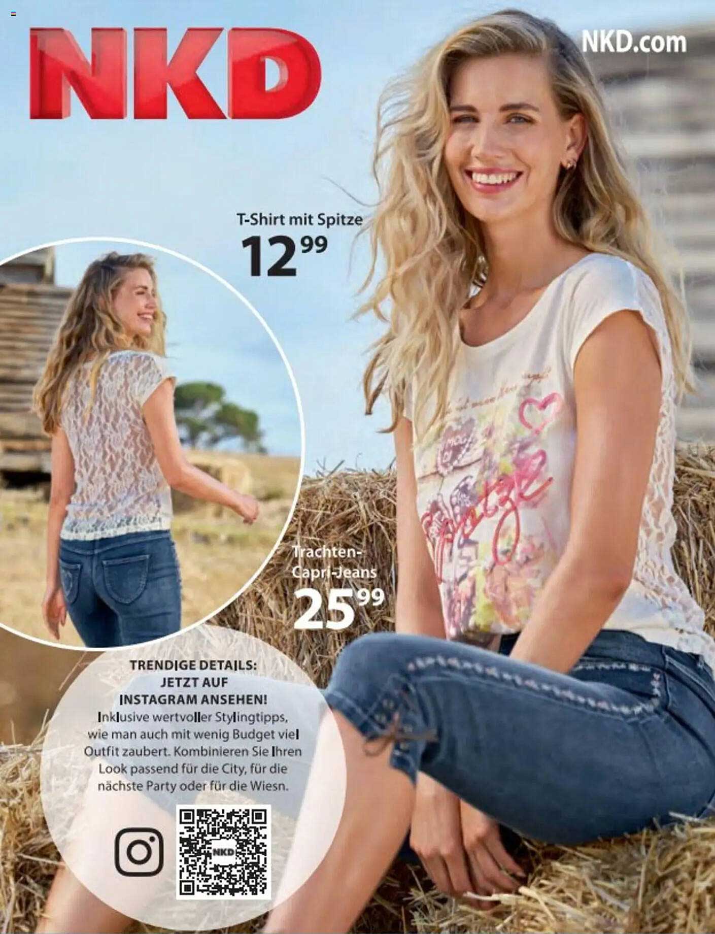 T-Shirt mit Spitze