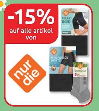 -15% auf alle Artikel von nur die