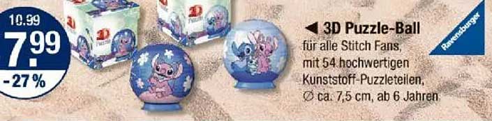 3D Puzzle-Ball für alle Stitch Fans