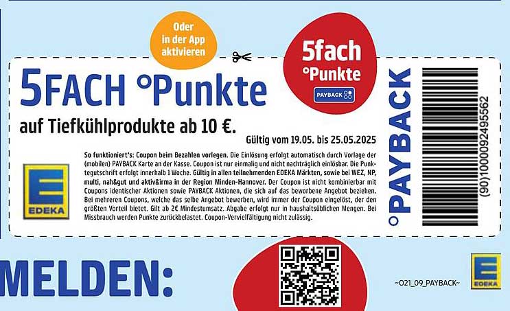 5-fach Punkte auf Tiefkühlprodukte ab 10 €