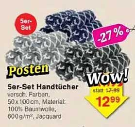 5er-Set Handtücher