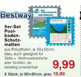 9er-Set Poolboden-Schutzmatten