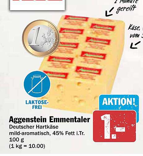 Aggemstein Emmentaler 100 g - Aktion!