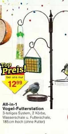 All-in-1 Vogel-Futterstation