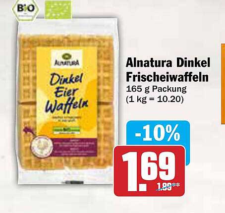 Alnatura Dinkel Frischewaffeln 165 g