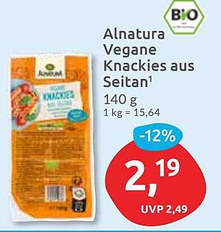 Alnatura Vegane Knackies aus Seitan 140 g