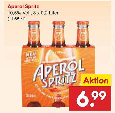Aperol Spritz - 10,5% Vol., 3 x 0,2 Liter