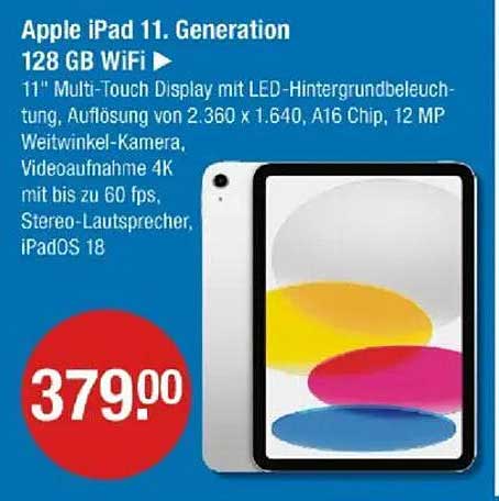 Apple iPad 11. Generation 128 GB WiFi