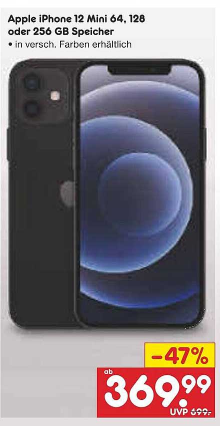 Apple iPhone 12 Mini 64, 128 oder 256 GB Speicher