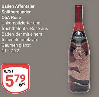 Baden Affentaler Spätburgunder QbA Rosé