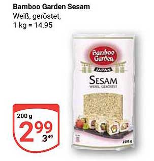 Bamboo Garden Sesam, weiß, geröstet, 200 g