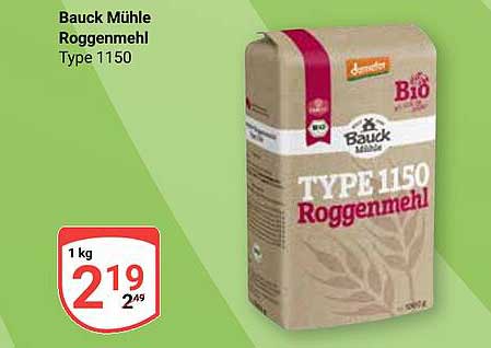 Bauck Mühle Roggenmehl Type 1150