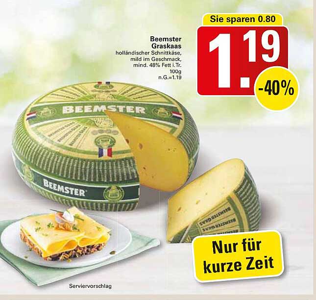 Beemster Graskaas - Holländischer Schnittkäse