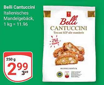 Belli Cantuccini - Italienisches Mandelgebäck 250 g