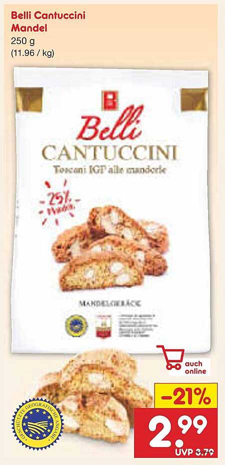 Belli Cantuccini Mandel 250 g