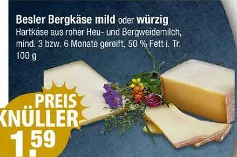 Besler Bergkäse mild oder würzig