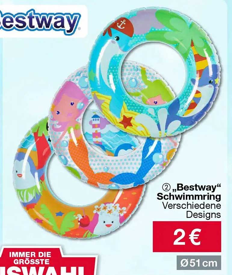 Bestway Schwimmring verschiedene Designs Ø 51 cm