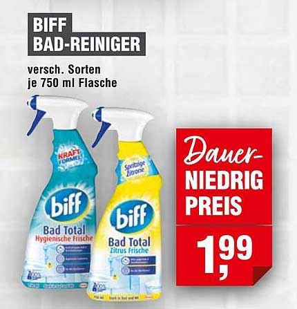 BIFF Bad-Reiniger 750 ml - dauerhaft niedrigpreisig