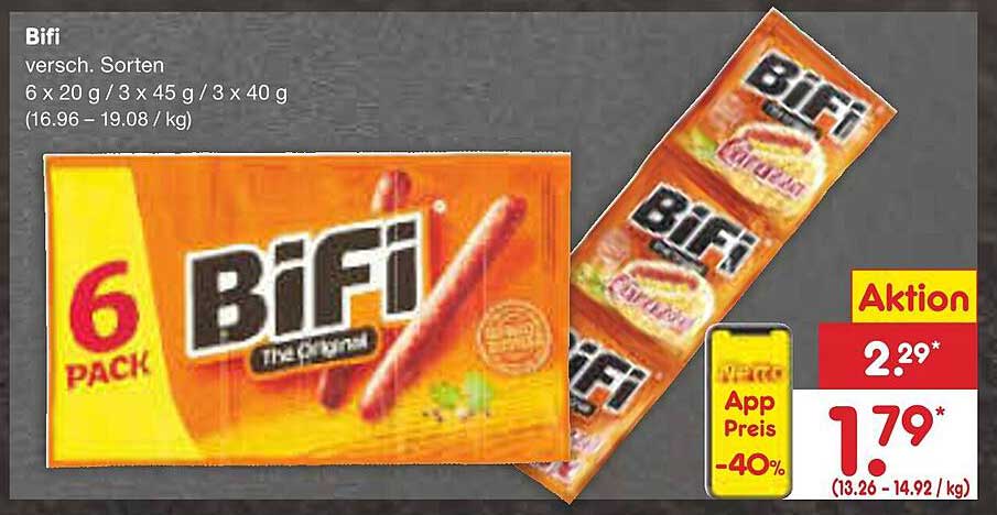 Bifi 6er Pack - Verschiedene Sorten