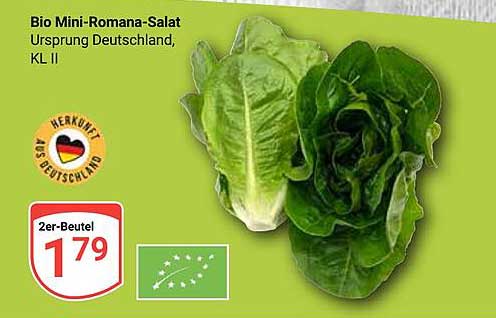 Bio Mini-Romana-Salat 2er-Beutel