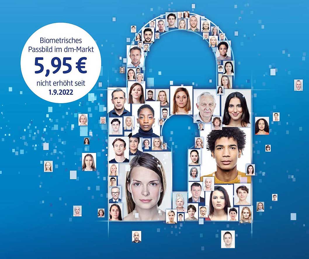 Biometrisches Passbild im dm-Markt