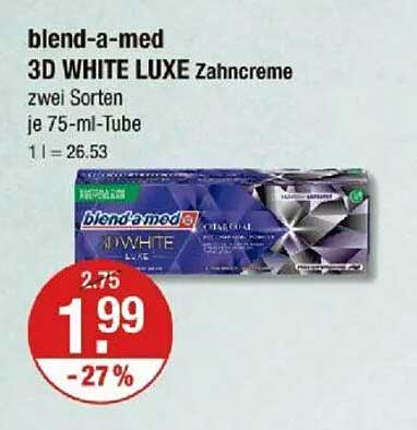 blend-a-med 3D WHITE LUXE Zahnpasta - zwei Sorten