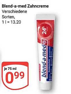 Blend-a-med Zahnpasta – verschiedene Sorten