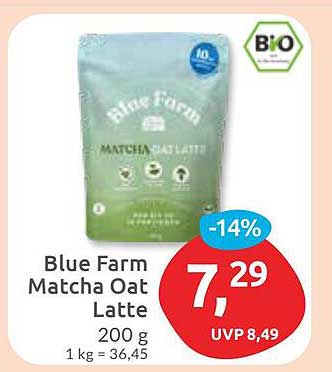 Blue Farm Matcha Oat Latte 200 g