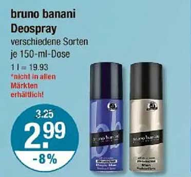 bruno banani Deospray verschiedene Sorten je 150-ml-Dose