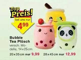 Bubble Tea Plüsch - verschiedene Modelle