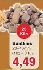 Buntkies 25 kg – Ideal für Garten und Landschaftsgestaltung