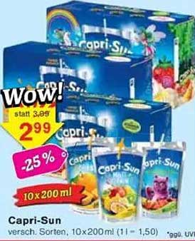 Capri-Sun 10er Pack, verschiedene Sorten