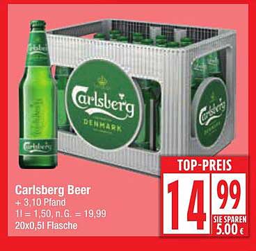 Carlsberg Beer 20x0,5l Flasche
