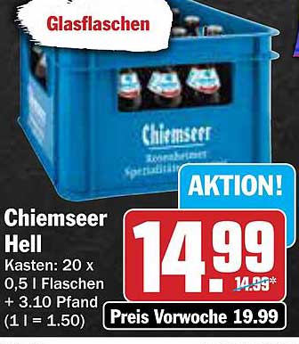 Chiemseer Hell Kasten (20 x 0,5 l Flasche)