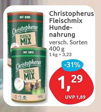 Christopherus Fleischmix Hundenahrung 400 g