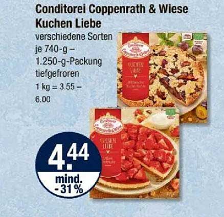 Conditorei Coppenrath & Wiese Kuchen Liebe - verschiedene Sorten