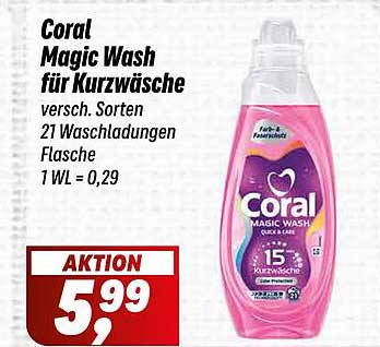 Coral Magic Wash für Kurzwäsche