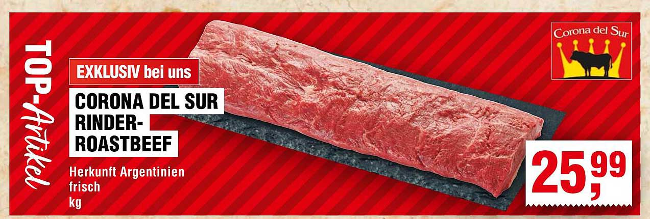 CORONA DEL SUR RINDER-ROASTBEEF, frisch aus Argentinien