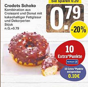 Crodots Schoko - Kombination aus Croissant und Donut