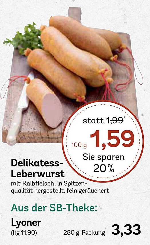 Delikatess-Leberwurst mit Kalbfleisch