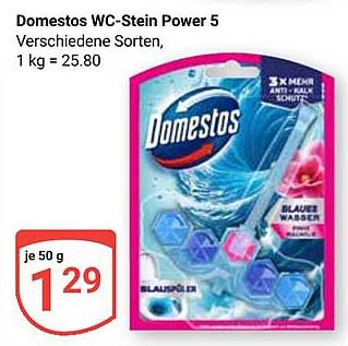 Domestos WC-Stein Power 5 - Frischer Duft für Ihr Bad