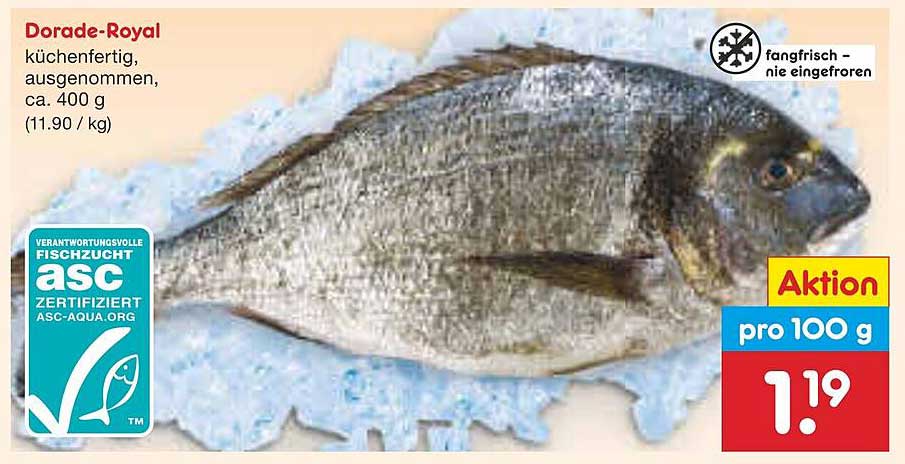 Dorade-Royal küchenfertig, ausgenommen, ca. 400 g