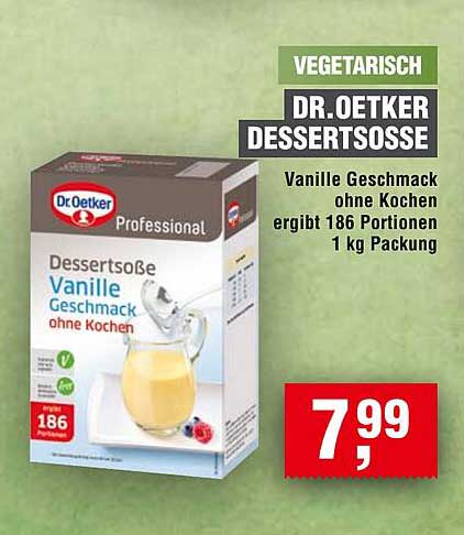Dr. Oetker Dessertsosse Vanille 1 kg