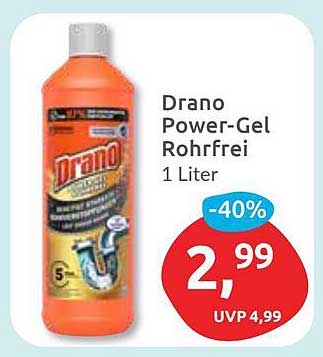 Drano Power-Gel Rohrfrei 1 Liter