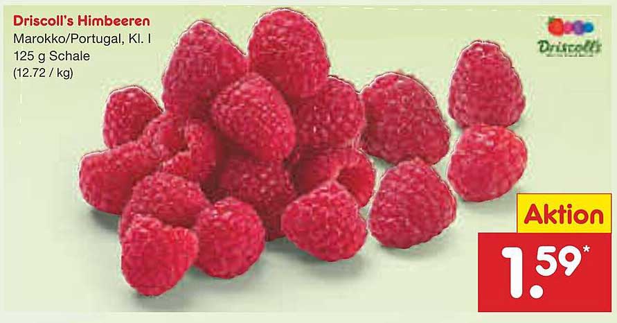 Driscoll's Himbeeren 125 g Schale