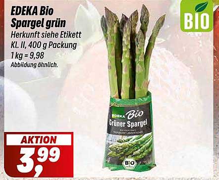EDEKA Bio Spargel grün 400 g